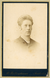 107029 Portret van H.L. van de Wall Bake, geboren 1856, muntmeester bij de Rijksmunt te Utrecht (1887-1909), overleden ...